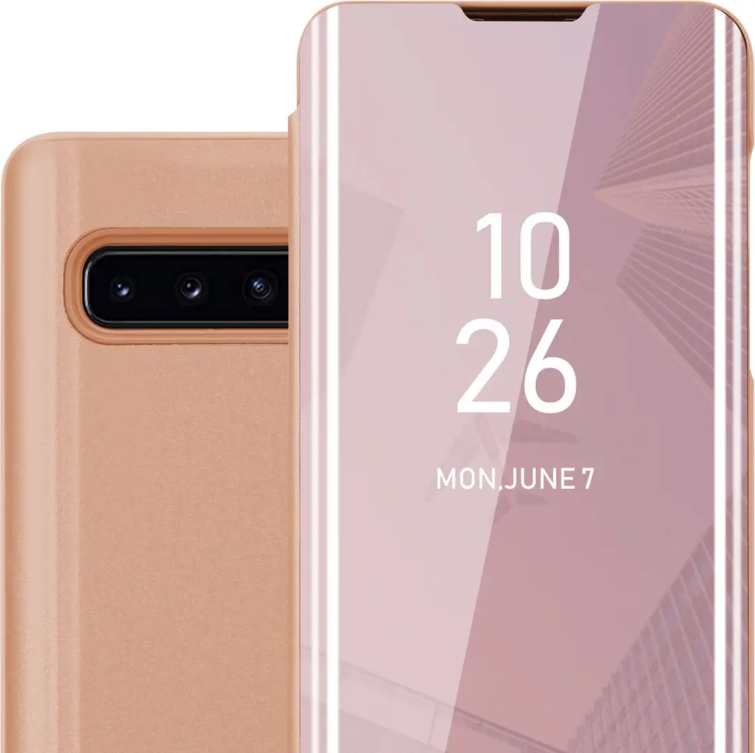 Cadorabo Hoesje geschikt voor Samsung Galaxy S10 4G in KUNZIET ROZE
