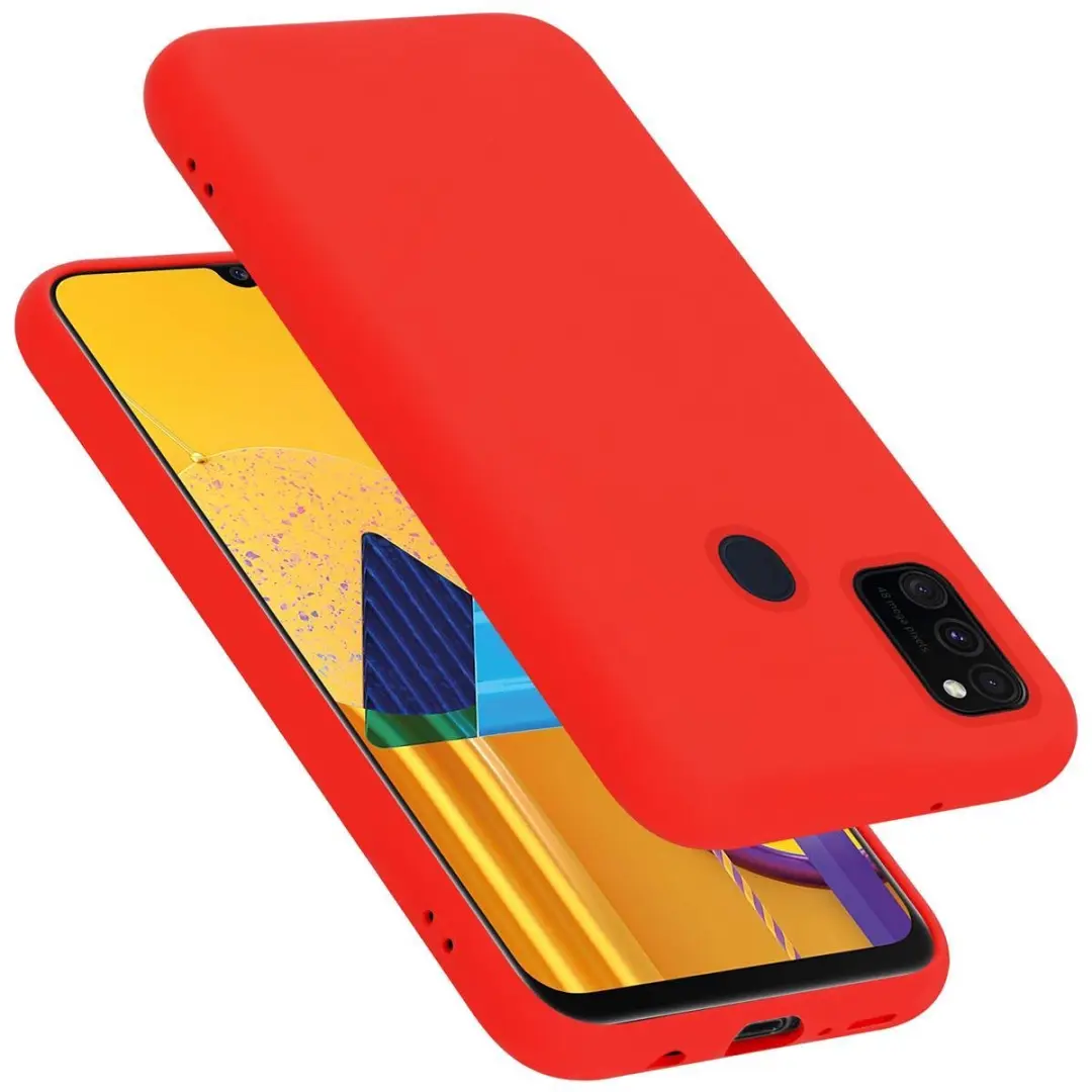 Cadorabo Hoesje geschikt voor Samsung Galaxy M21 / M30s in LIQUID ROOD