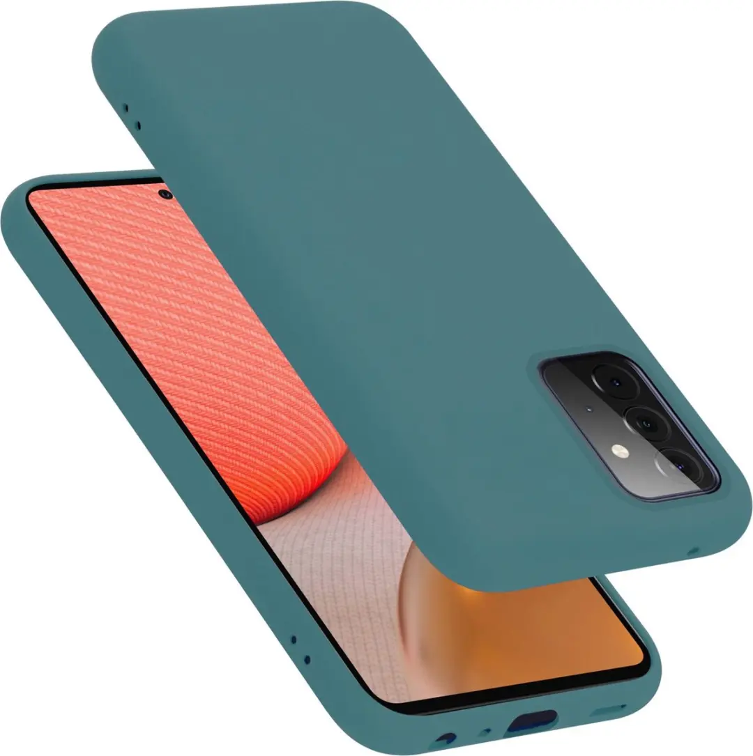 Cadorabo Hoesje geschikt voor Samsung Galaxy A72 4G / 5G in LIQUID GROEN