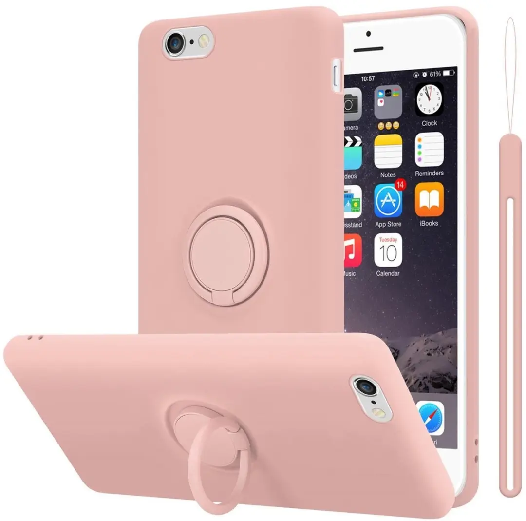 Cadorabo Hoesje geschikt voor Apple iPhone 6 PLUS / 6S PLUS in LIQUID ROZE
