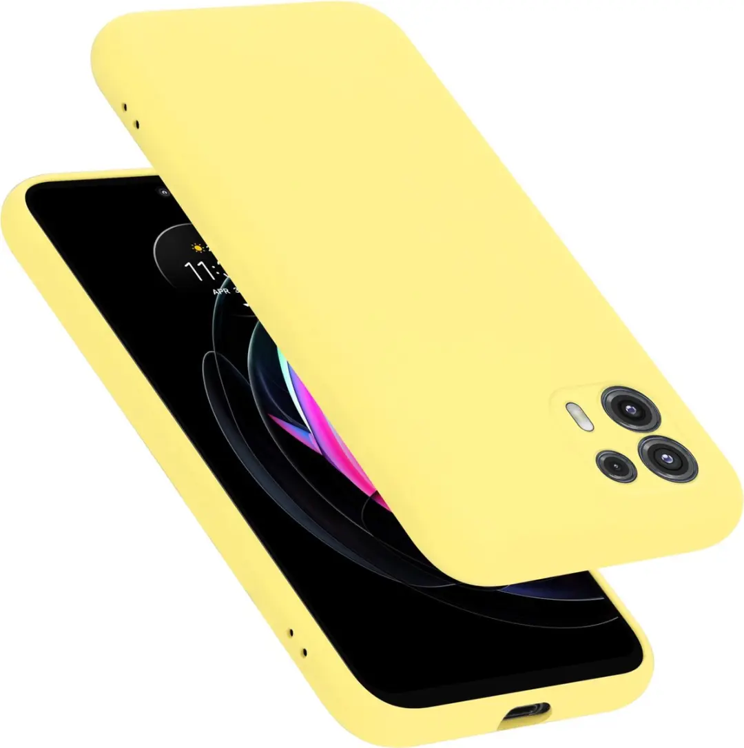 Cadorabo Hoesje geschikt voor Motorola EDGE 20 LITE / FUSION in LIQUID GEEL