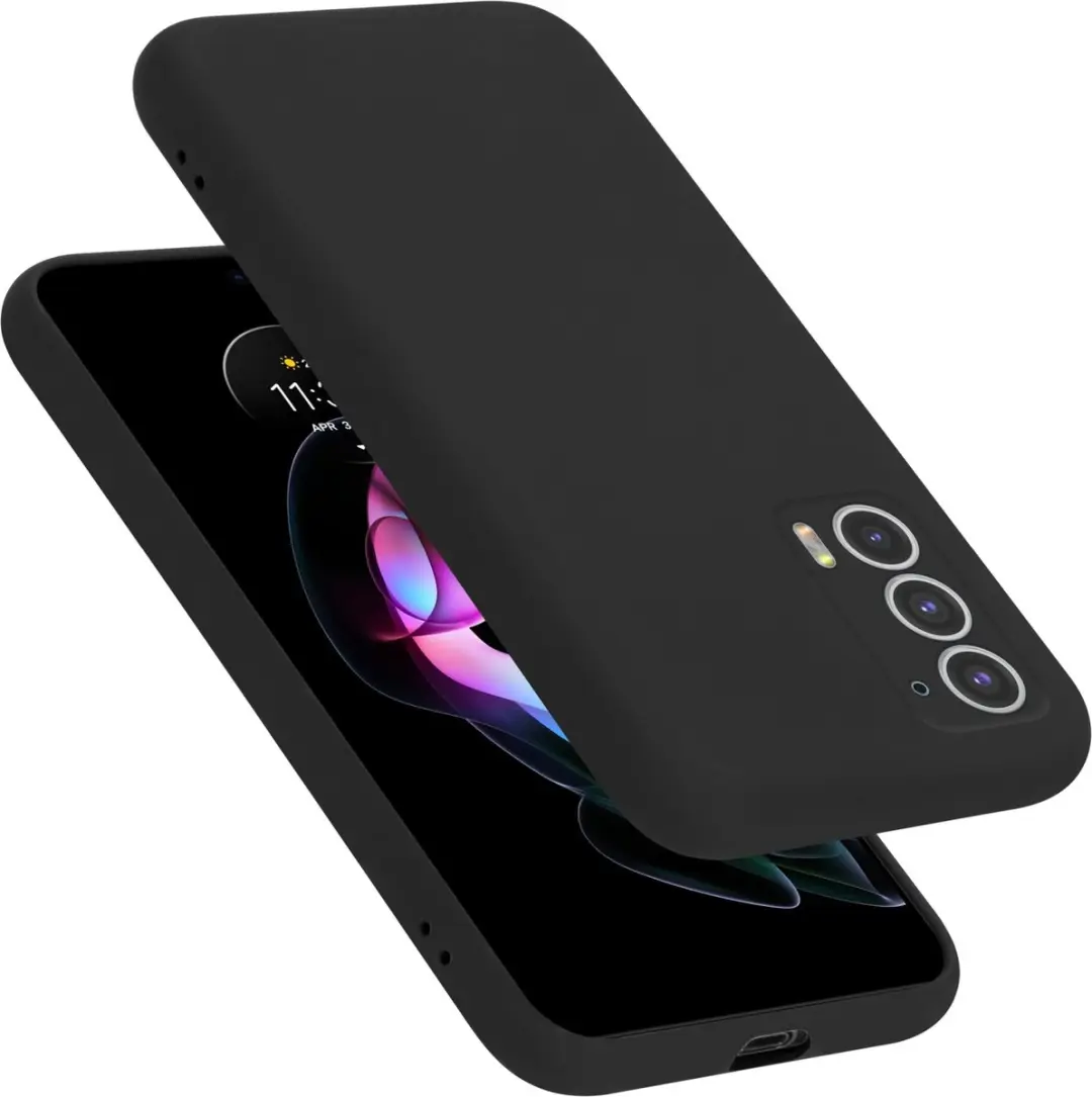 Cadorabo Hoesje geschikt voor Motorola EDGE 20 in LIQUID ZWART
