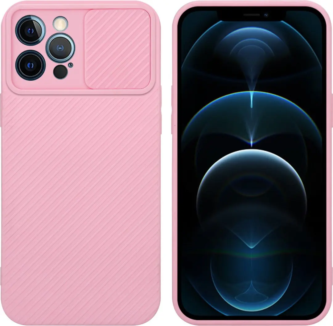 Cadorabo Hoesje geschikt voor Apple iPhone 12 PRO MAX in Bonbon Roze