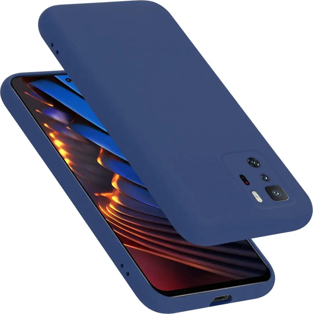 Cadorabo Hoesje geschikt voor Xiaomi POCO X3 GT in LIQUID BLAUW