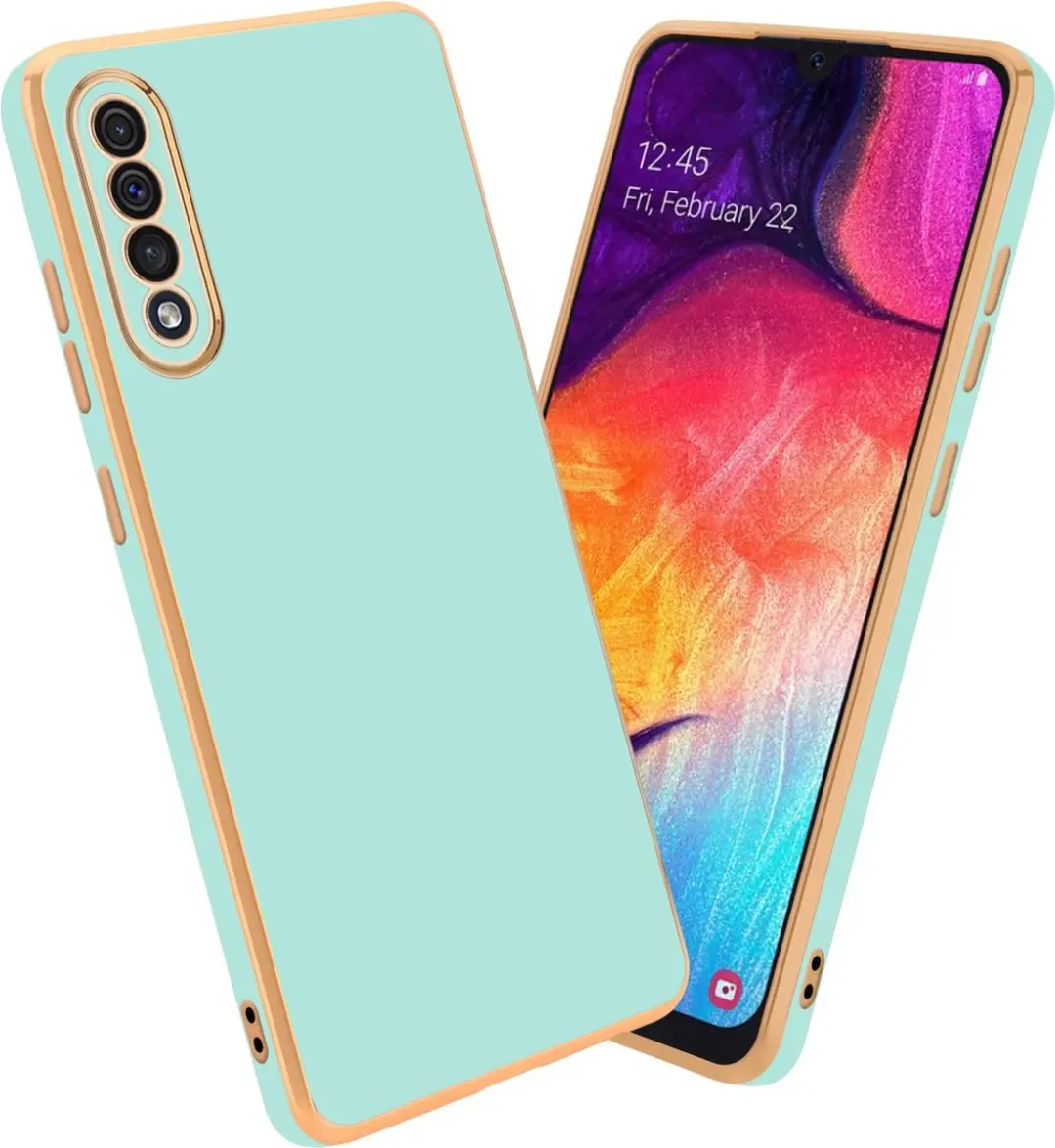 Cadorabo Hoesje geschikt voor Samsung Galaxy A50 4G / A50s / A30s in Glossy Mint