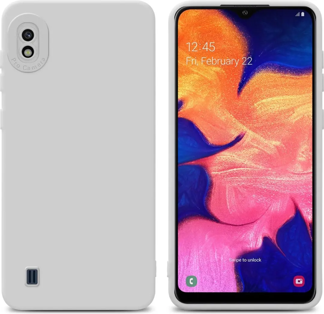 Cadorabo Hoesje geschikt voor Samsung Galaxy A10 in FLUID WIT