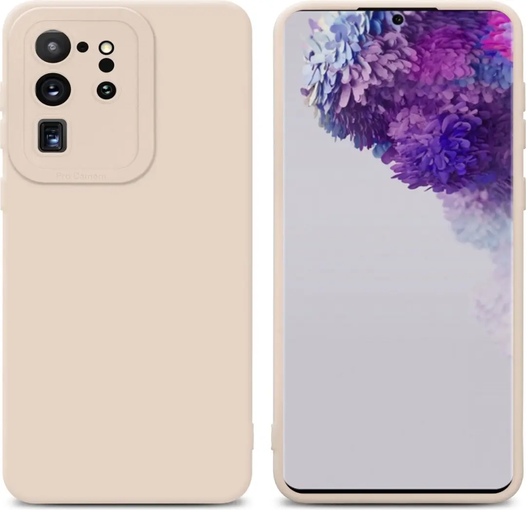 Cadorabo Hoesje geschikt voor Samsung Galaxy S20 ULTRA in FLUID CREAM