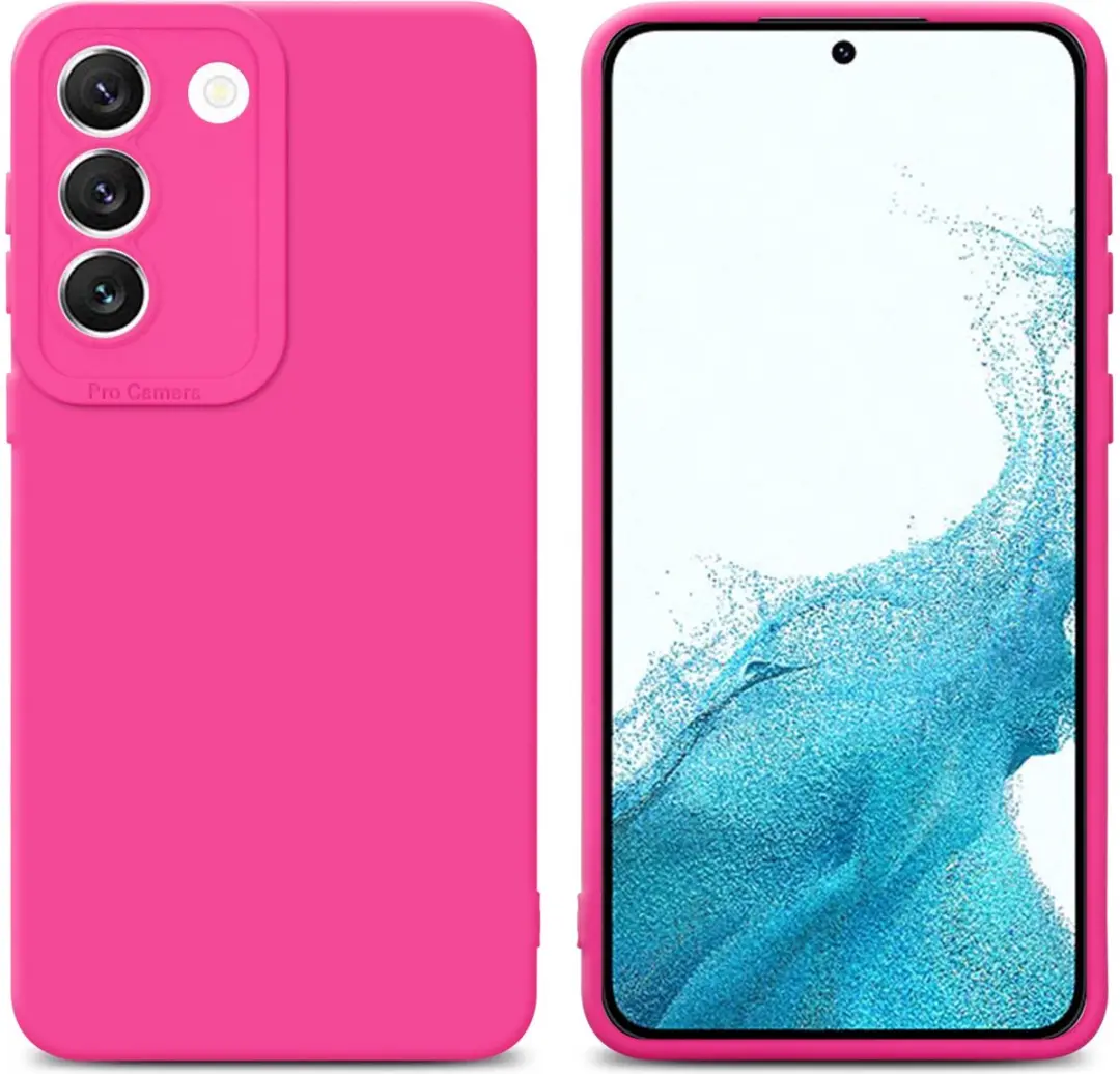 Cadorabo Hoesje geschikt voor Samsung Galaxy S22 in FLUID HOTPINK