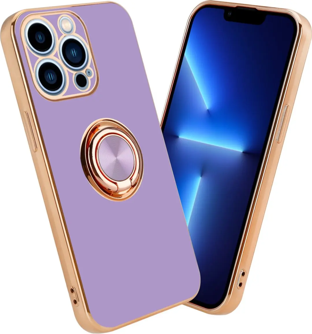 Cadorabo Hoesje geschikt voor Apple iPhone 13 PRO MAX in Glossy Licht Paars
