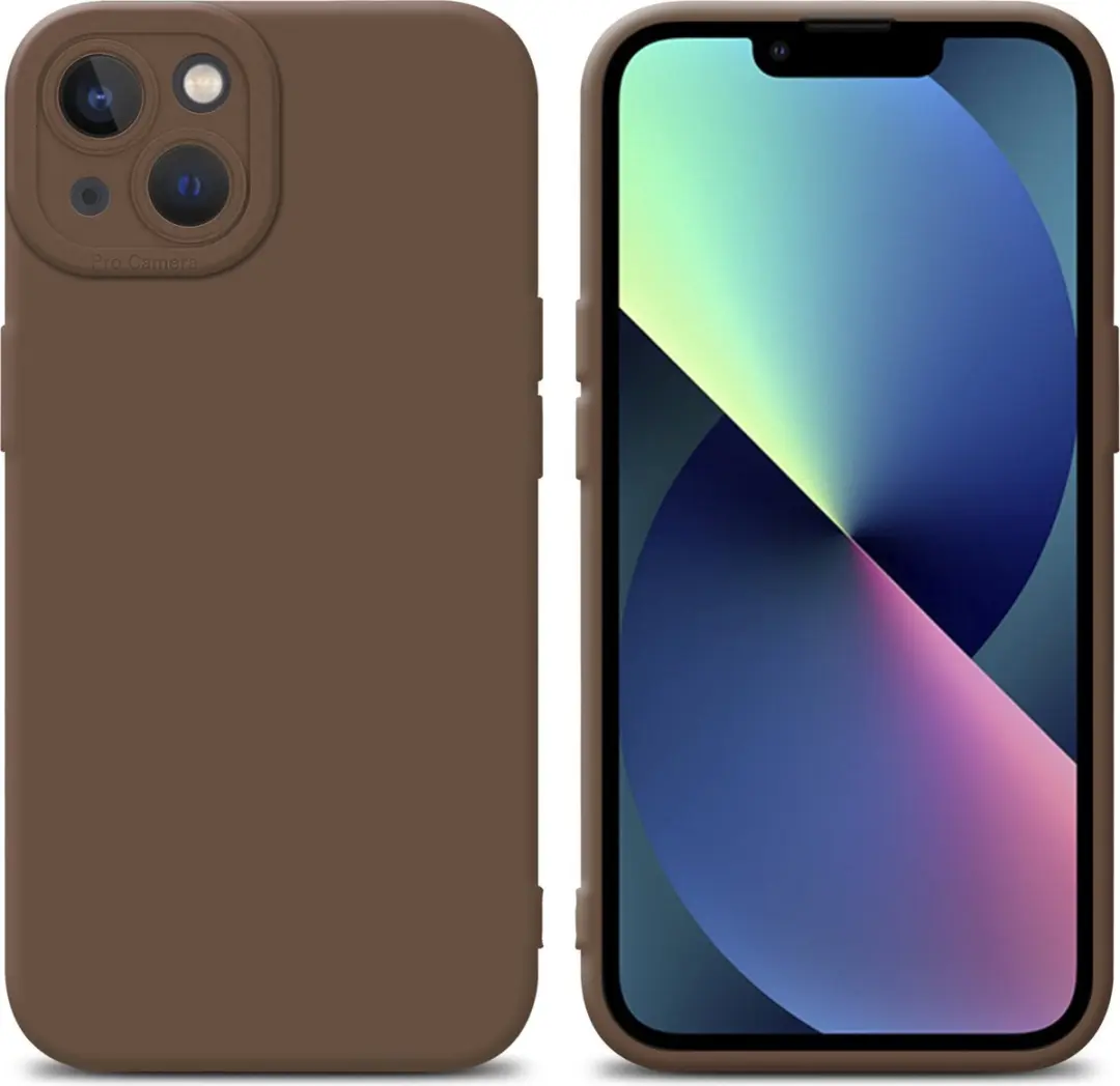 Cadorabo Hoesje geschikt voor Apple iPhone 14 PLUS in FLUID BRUIN
