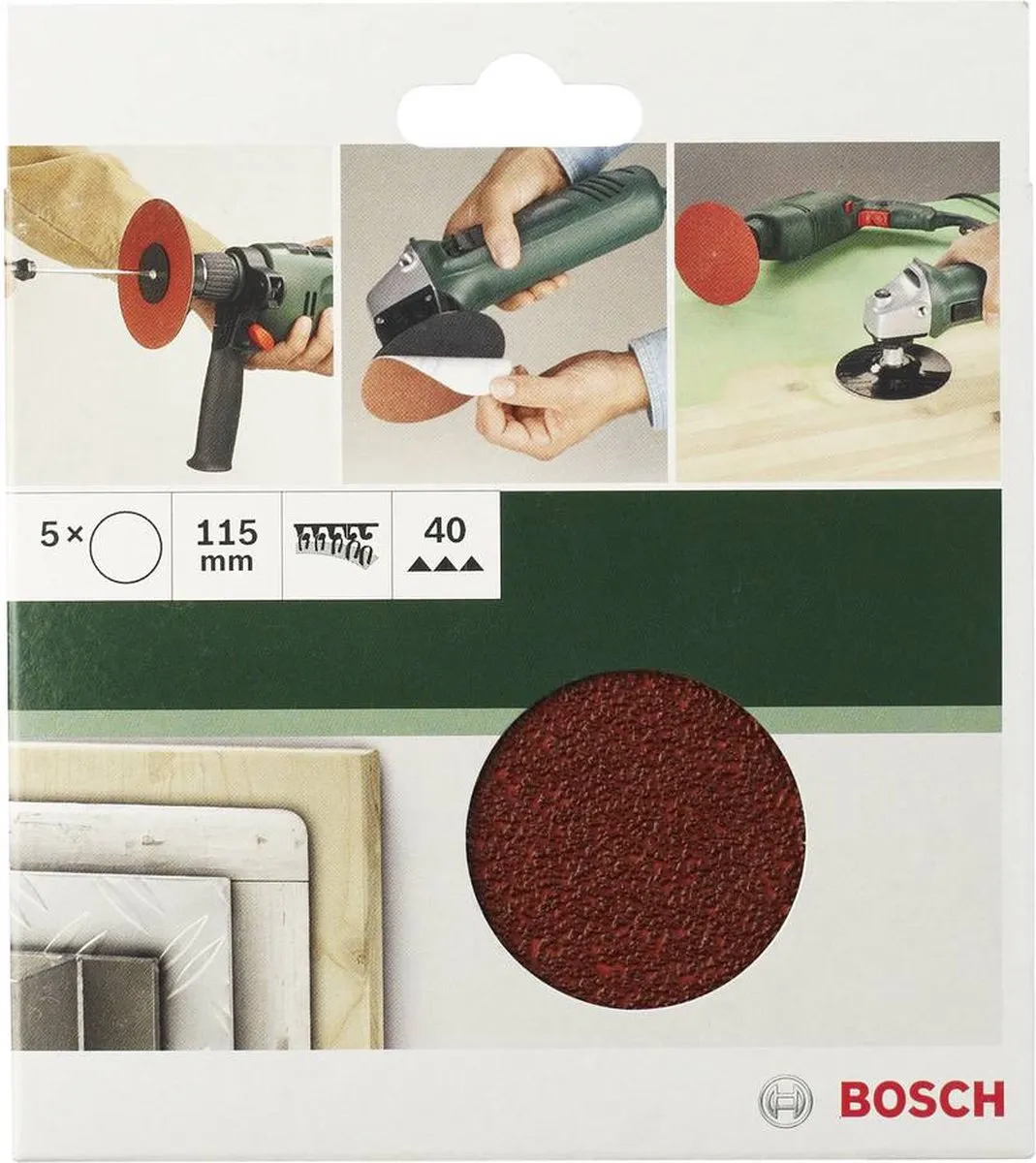 Bosch Schuurbladset 10-delig 125mm - Korrel 60/120/180