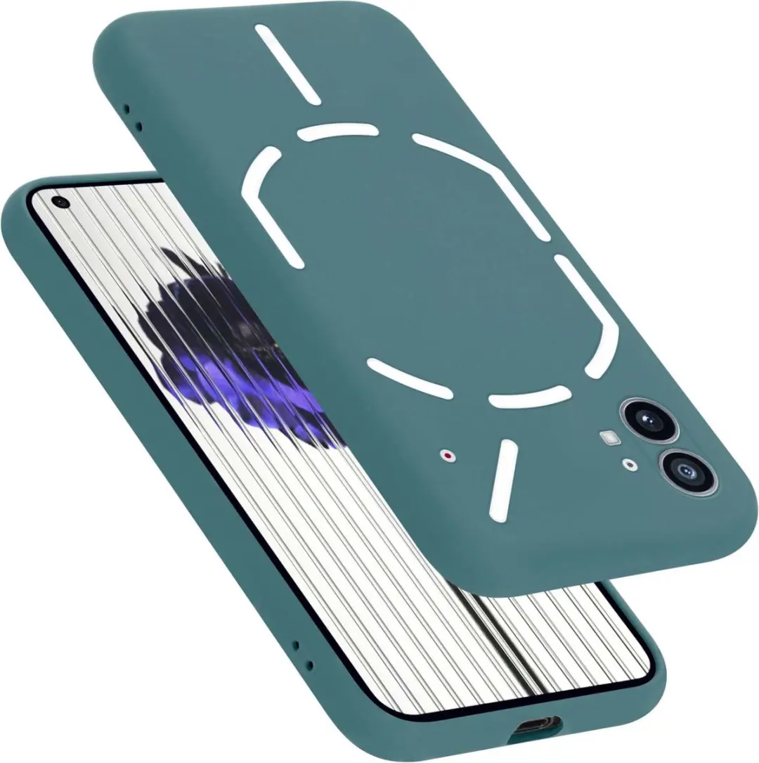 Cadorabo Hoesje geschikt voor Nothing Phone (1) in LIQUID GROEN