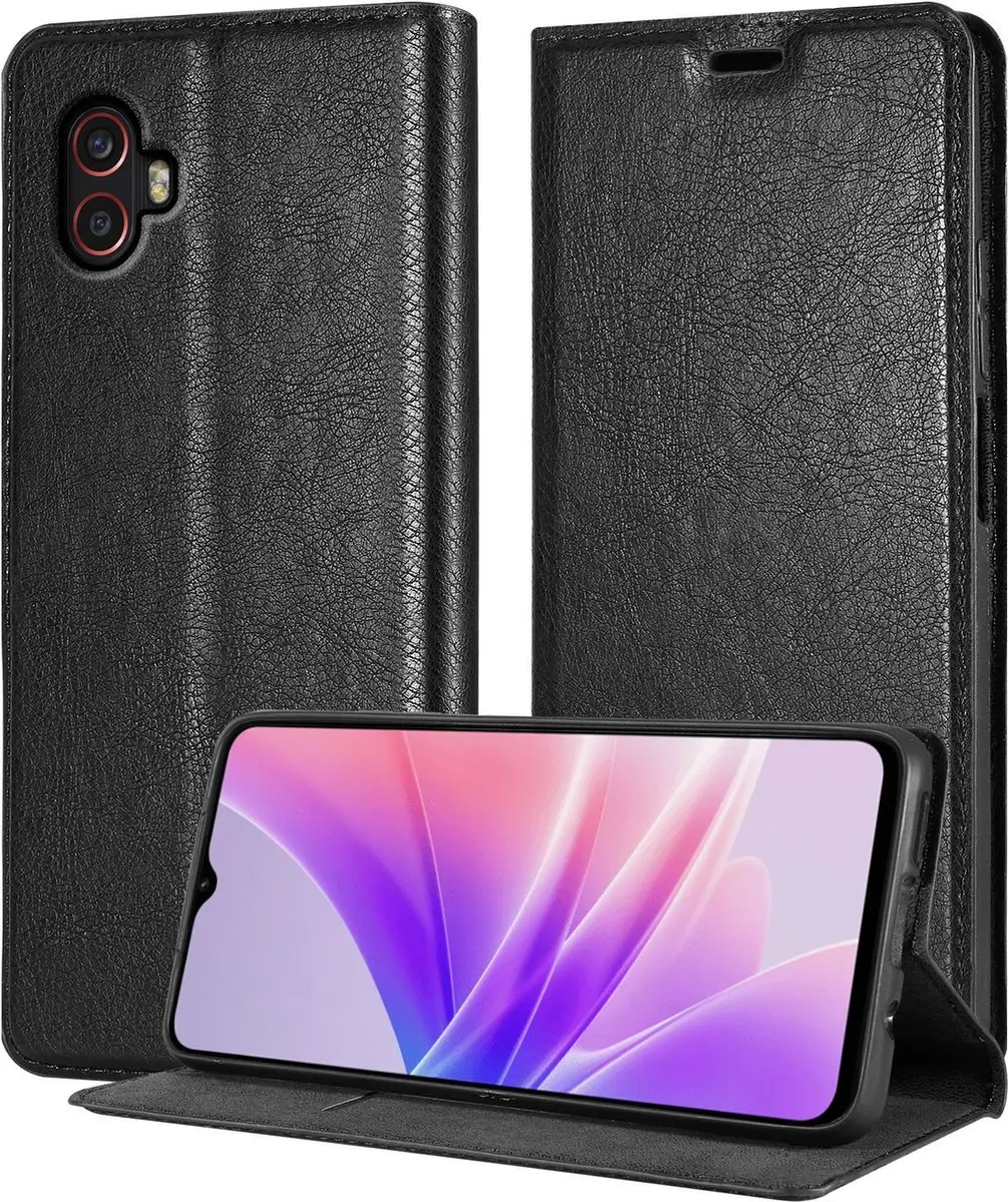 Cadorabo Hoesje geschikt voor Samsung Galaxy XCover 6 PRO in ZWARTE NACHT