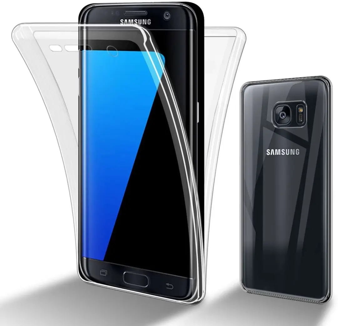 Cadorabo Hoesje geschikt voor Samsung Galaxy S7 EDGE in TRANSPARANT