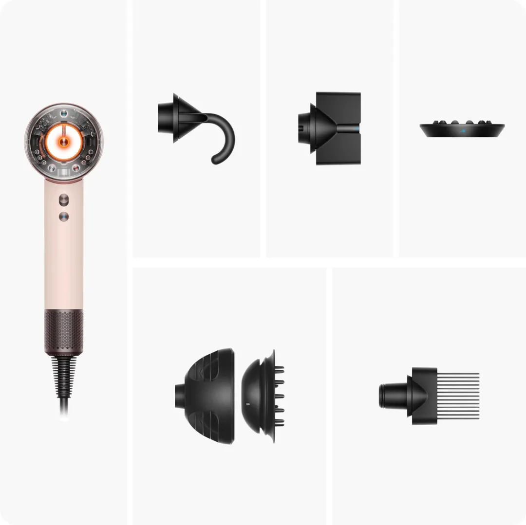 Dyson Supersonic Nural Curly+Coily Föhn - Roze/Roségoud