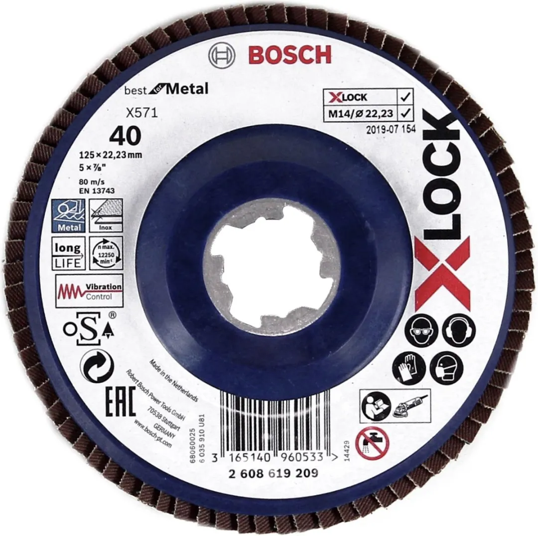 Bosch Professional PRO X571 X-Lock Lamellenschijf 125mm G40