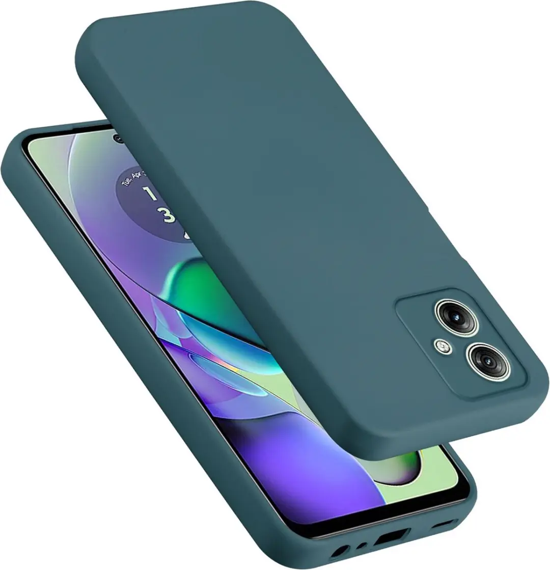 Cadorabo Hoesje geschikt voor Motorola Moto G54 in LIQUID GROEN