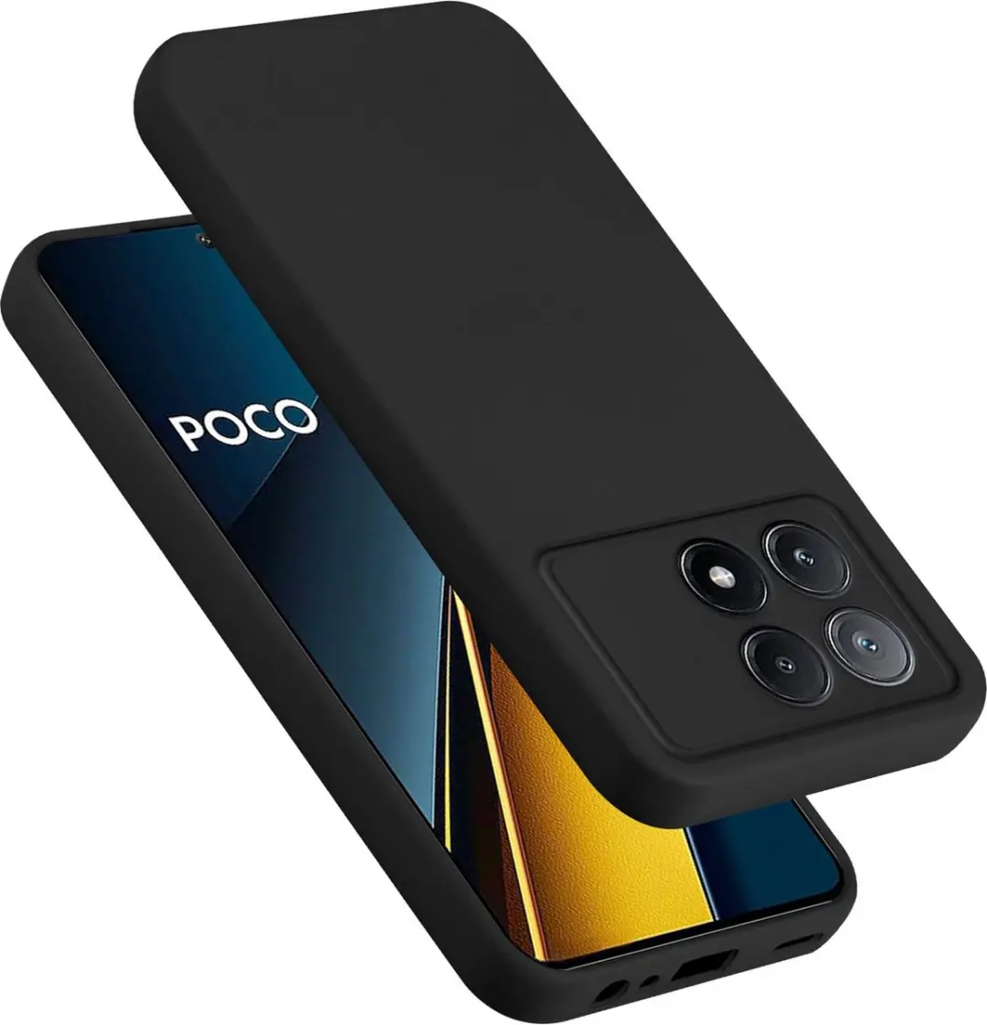 Cadorabo Hoesje geschikt voor Xiaomi Poco X6 Pro in LIQUID ZWART
