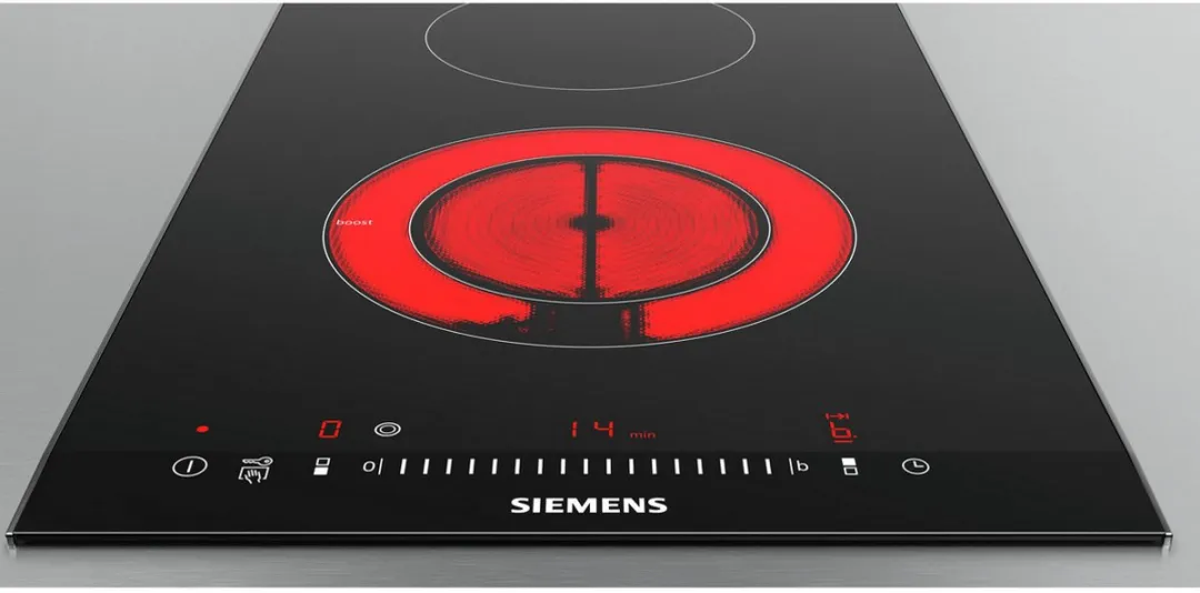 Siemens iQ300 ET375FFP1E Keramische Kookplaat 2-Zoons - Zwart/Roestvrijstaal - afbeelding 3 van 6