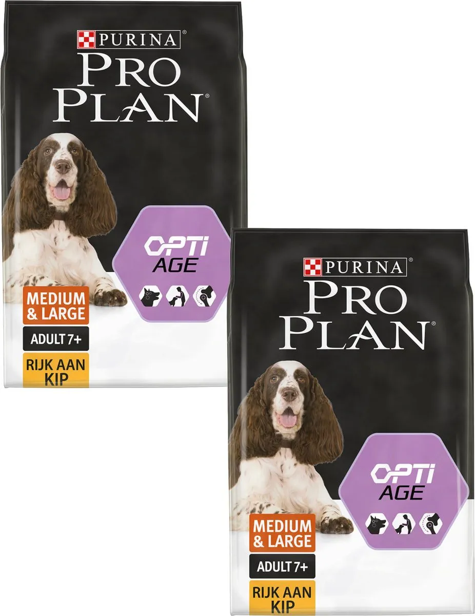 Pro Plan Dog Senior Medium & Large Breed Kip 14kg - 2 Stuks