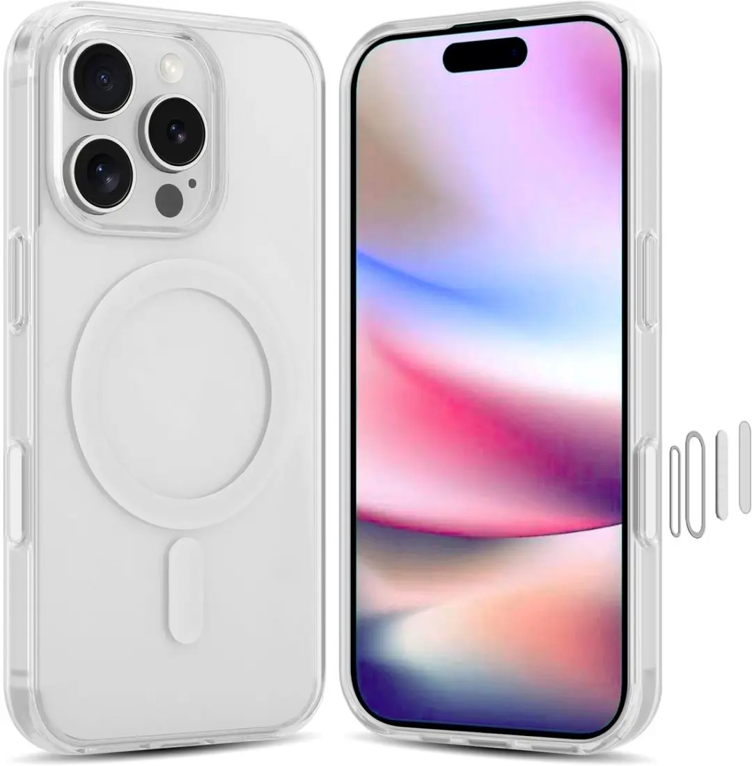 Hoesje geschikt voor iPhone 16 PRO MAX geschikt voor MagSafe magnetisch mobiel t