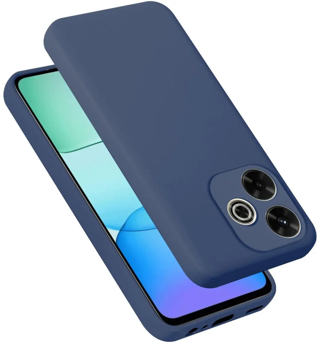 Cadorabo Hoesje geschikt voor Xiaomi RedMi 13 4G in LIQUID BLAUW