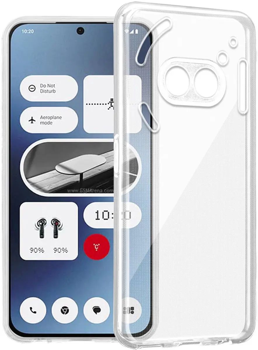 Cadorabo Hoesje geschikt voor Nothing Phone 2a / 2a Plus in VOLLEDIG TRANSPARANT