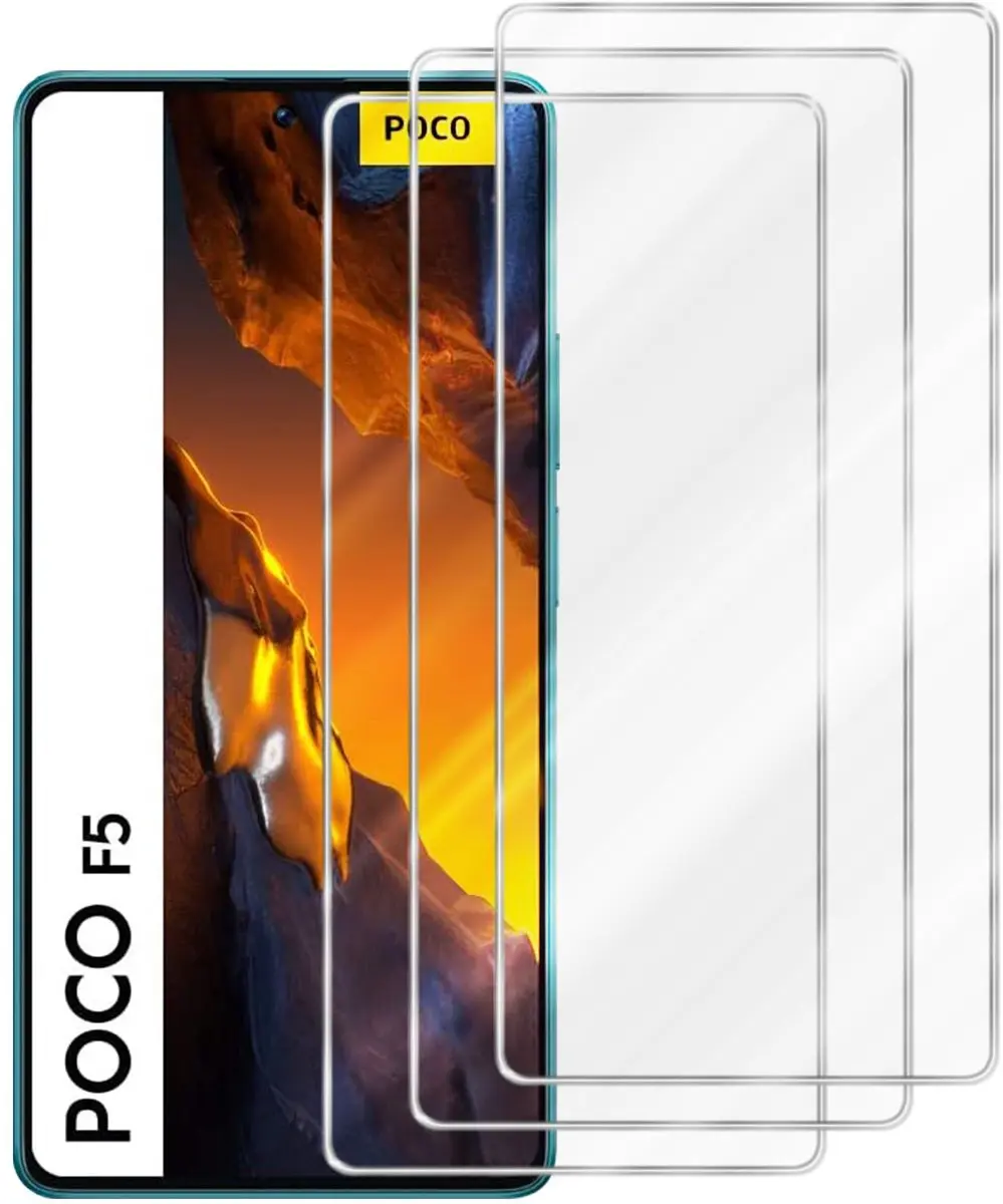 Cadorabo 3x Screenprotector geschikt voor Xiaomi Poco F5