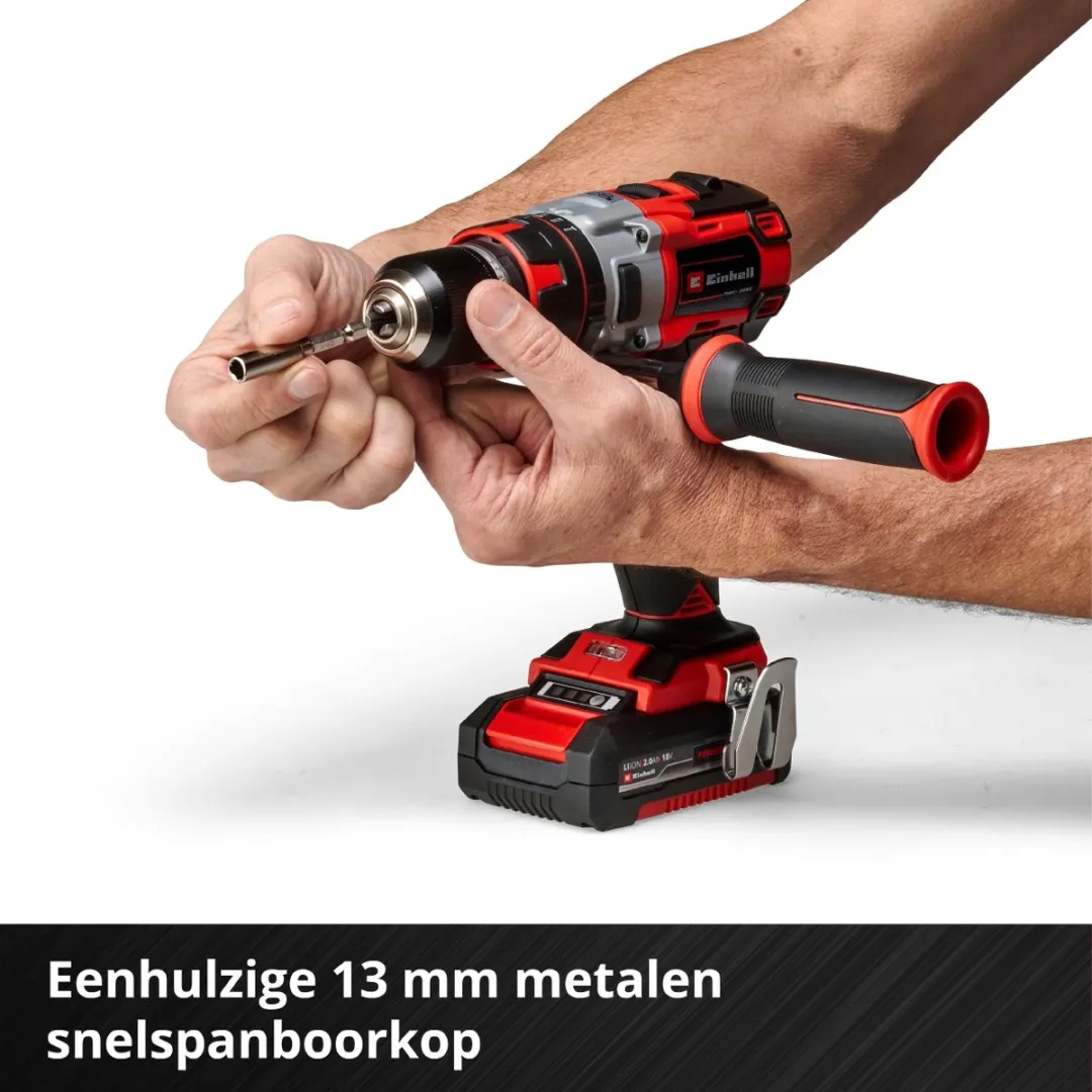 Einhell TE-CD 18 Li-i BL Klopboormachine - Power X-Change - 60 Nm - 2x 2,0Ah - afbeelding 6 van 6