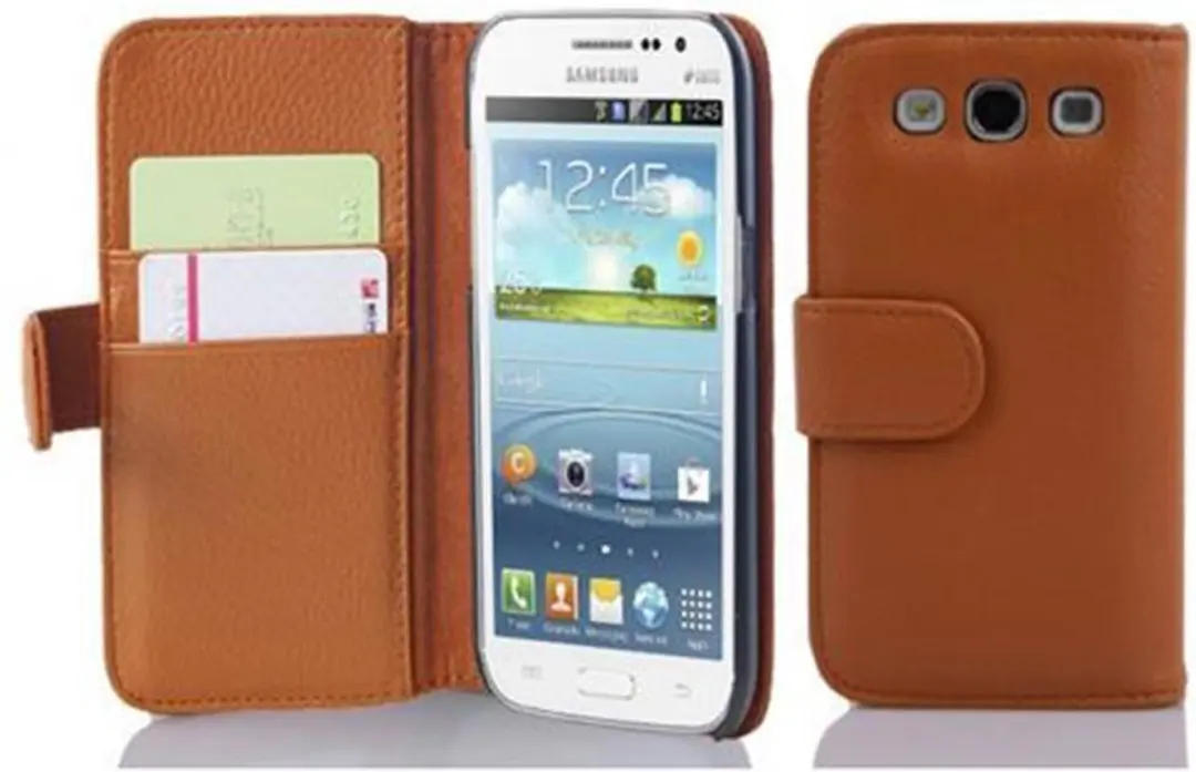 Cadorabo Hoesje geschikt voor Samsung Galaxy WIN in COGNAC BRUIN