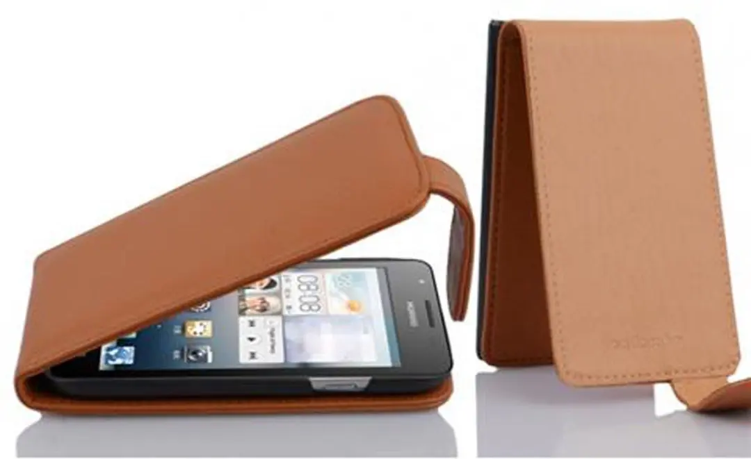 Cadorabo Hoesje geschikt voor Huawei ASCEND G510 / G520 / G525 in COGNAC BRUIN
