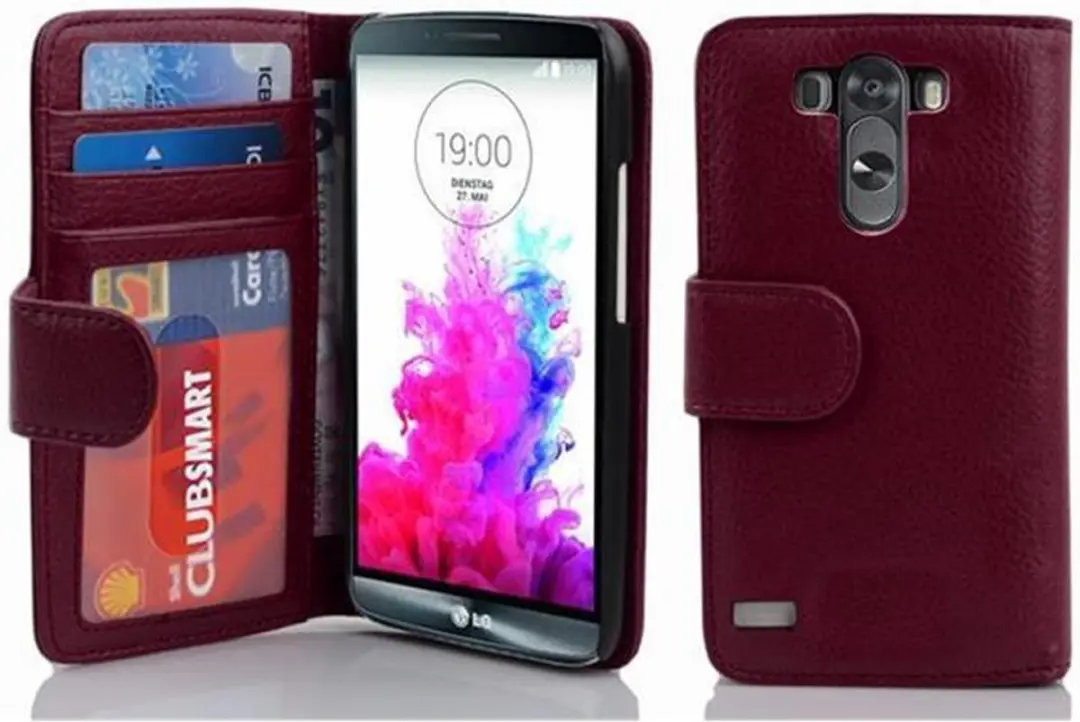 Cadorabo Hoesje geschikt voor LG G3 in BORDEAUX PAARS