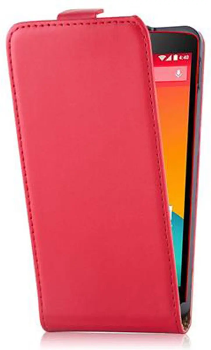 Cadorabo Hoesje geschikt voor LG Google NEXUS 5 in CHILI ROOD