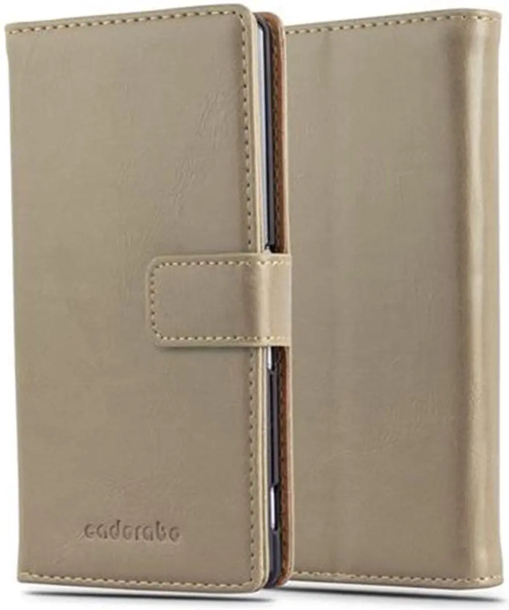 Cadorabo Hoesje geschikt voor Sony Xperia Z3 PLUS / Z4 in CAPPUCCINO BRUIN