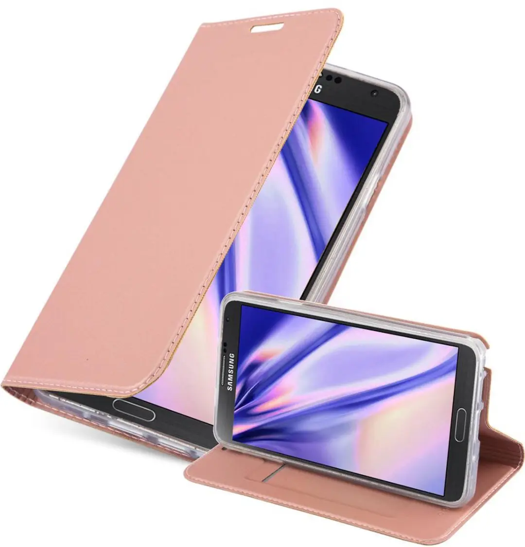 Cadorabo Hoesje geschikt voor Samsung Galaxy NOTE 3 in CLASSY ROSE GOUD