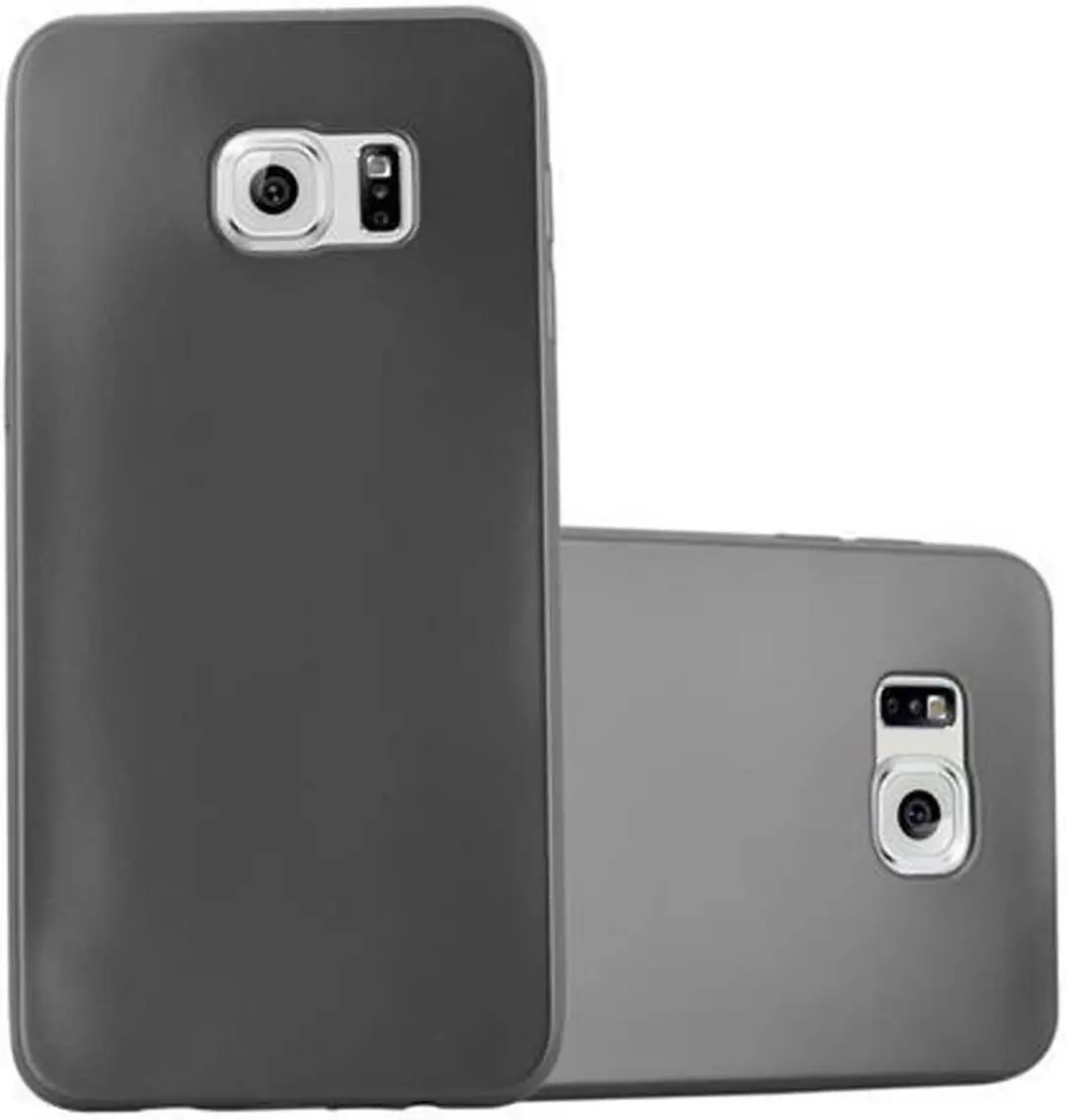Cadorabo Hoesje geschikt voor Samsung Galaxy S6 EDGE PLUS in METALLIC GRIJS