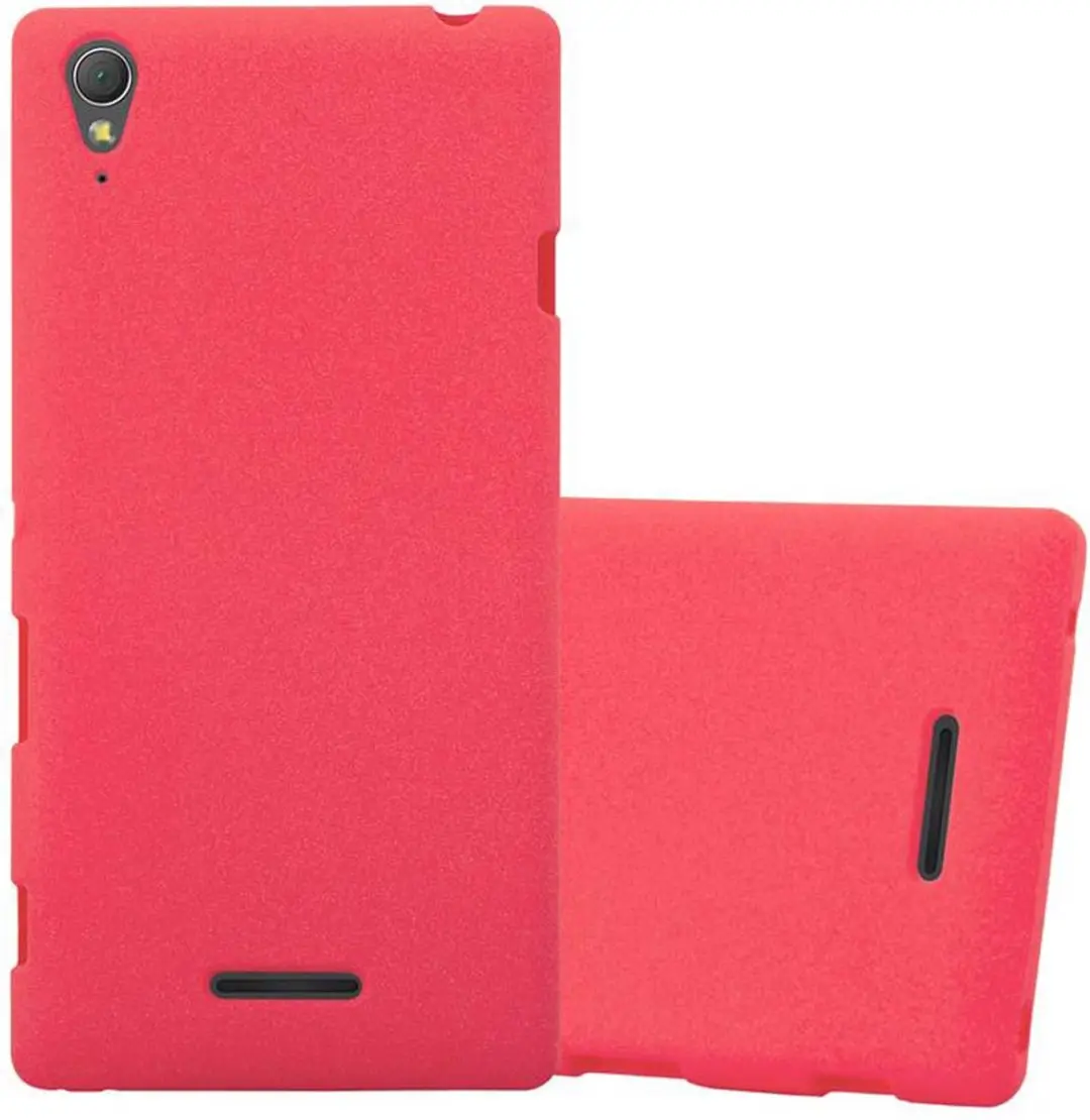 Cadorabo Hoesje geschikt voor Sony Xperia T3 in FROST ROOD
