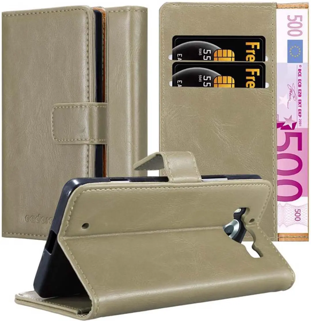 Cadorabo Hoesje geschikt voor Nokia Lumia 950 in CAPPUCCINO BRUIN