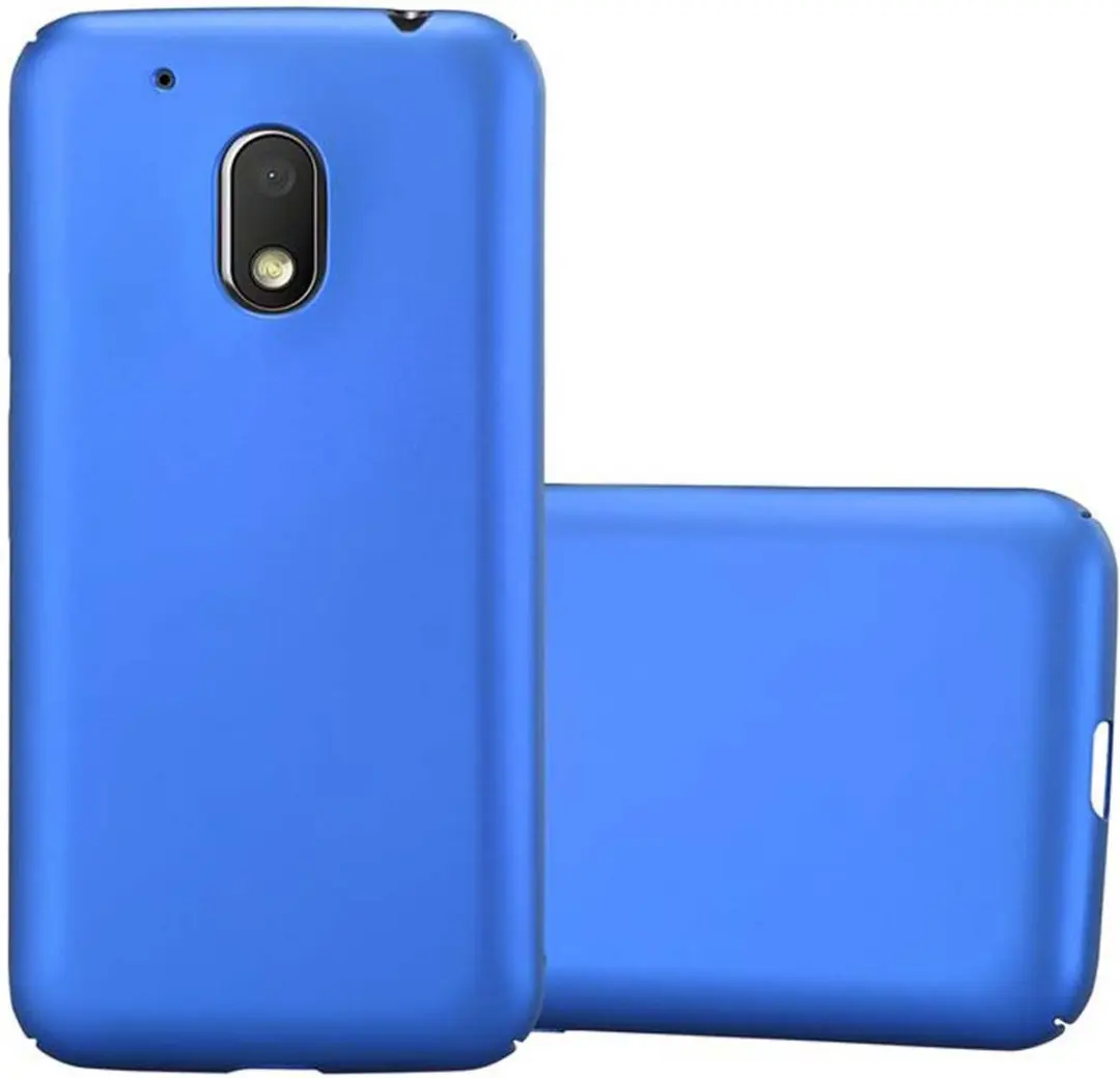 Cadorabo Hoesje geschikt voor Motorola MOTO G4 PLAY in METAAL BLAUW