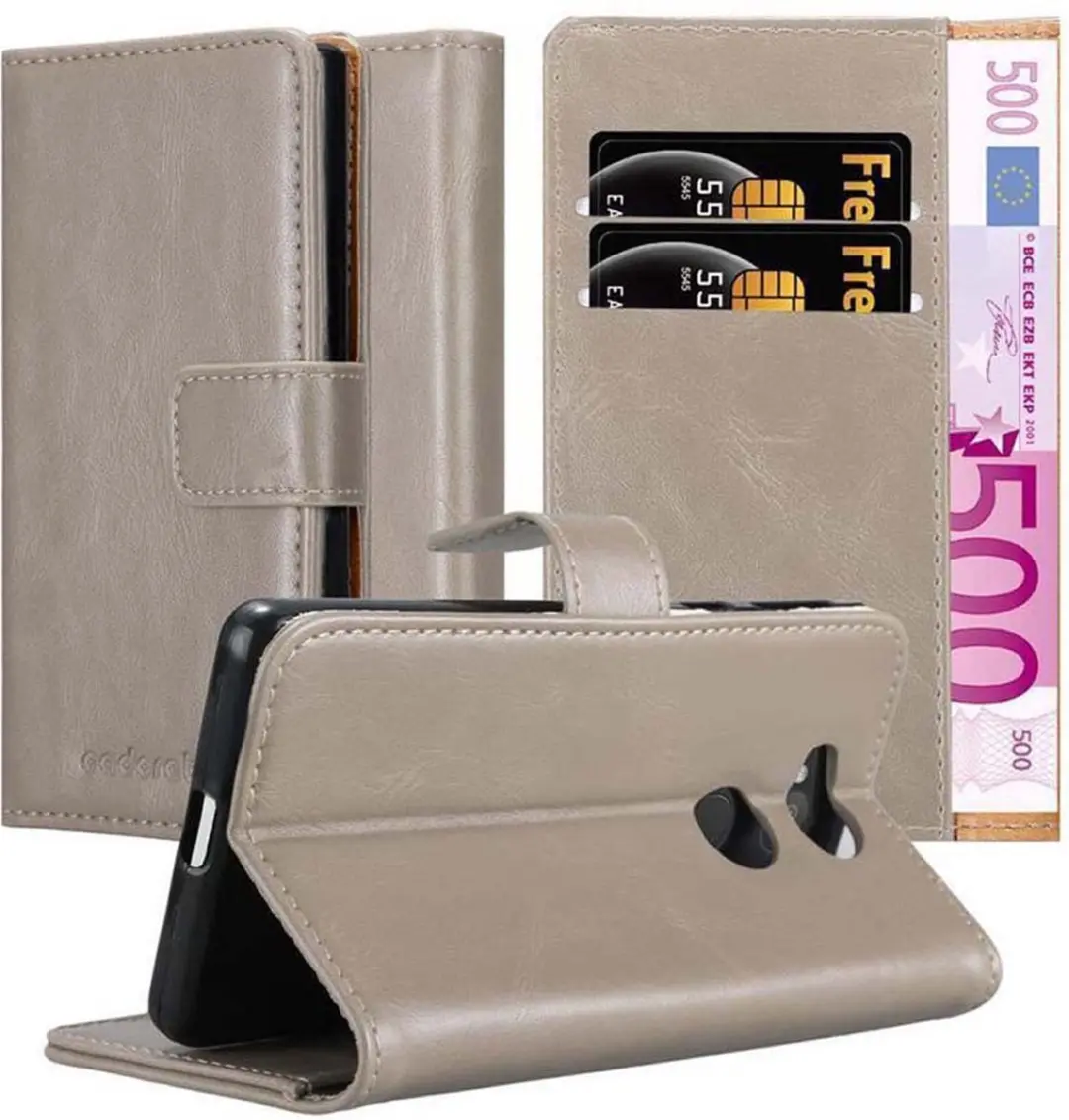 Cadorabo Hoesje geschikt voor Sony Xperia L2 in CAPPUCCINO BRUIN