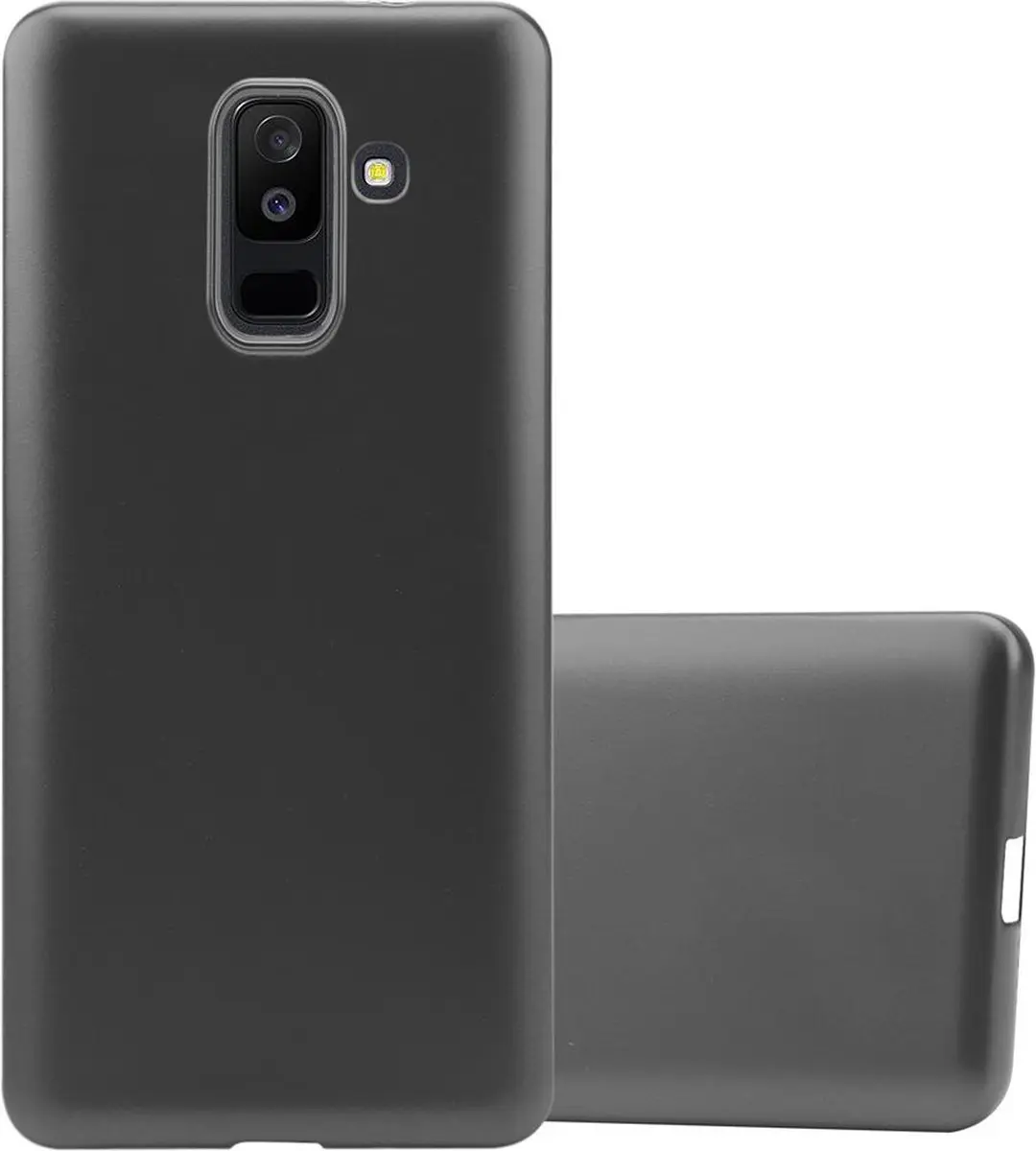 Cadorabo Hoesje geschikt voor Samsung Galaxy A6 PLUS 2018 in METALLIC GRIJS