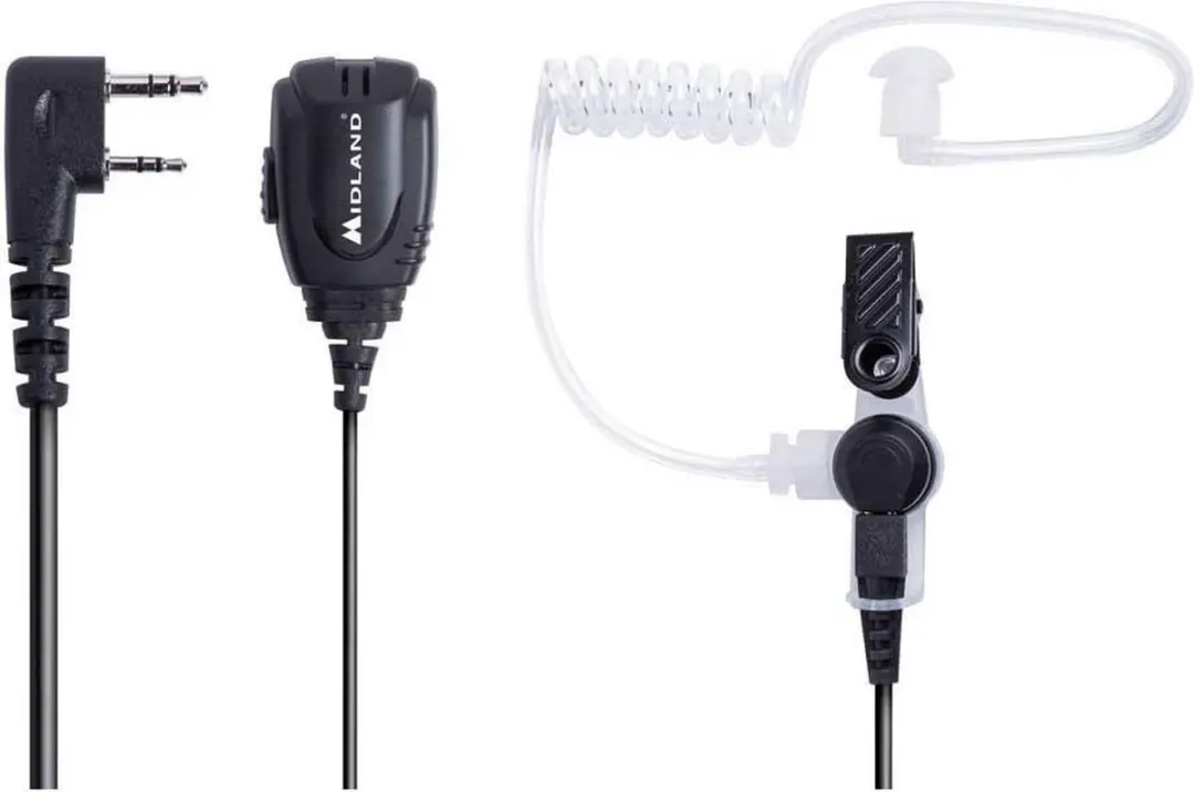 Midland BA-31 Security Headset C1299 Luchtslangetje met Kenwood 2-pins aansluiti