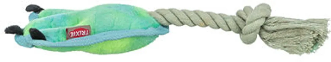 Trixie Klauw aan touw - Blauw/groen 22cm - afbeelding 4 van 5