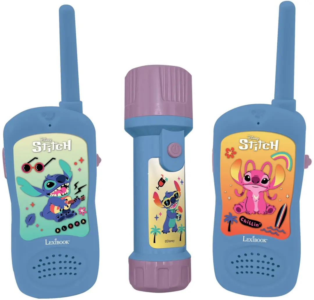 de Stitch avontuur set met walkies talkies en torchlight/kompas
