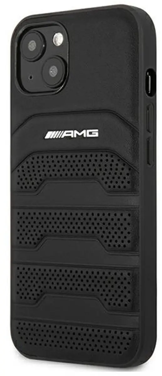 Mercedes-Benz iPhone 13 Mini Backcase Hoesje - Zwart Leer - afbeelding 3 van 6