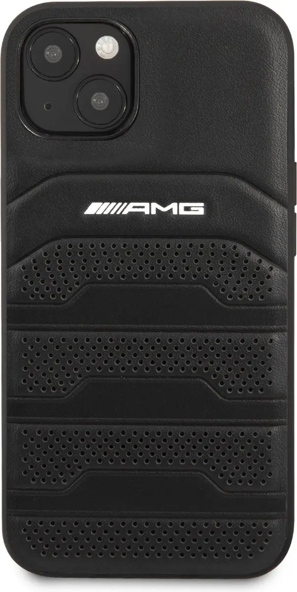 Mercedes-Benz iPhone 13 Mini Backcase Hoesje - Zwart Leer - afbeelding 5 van 6