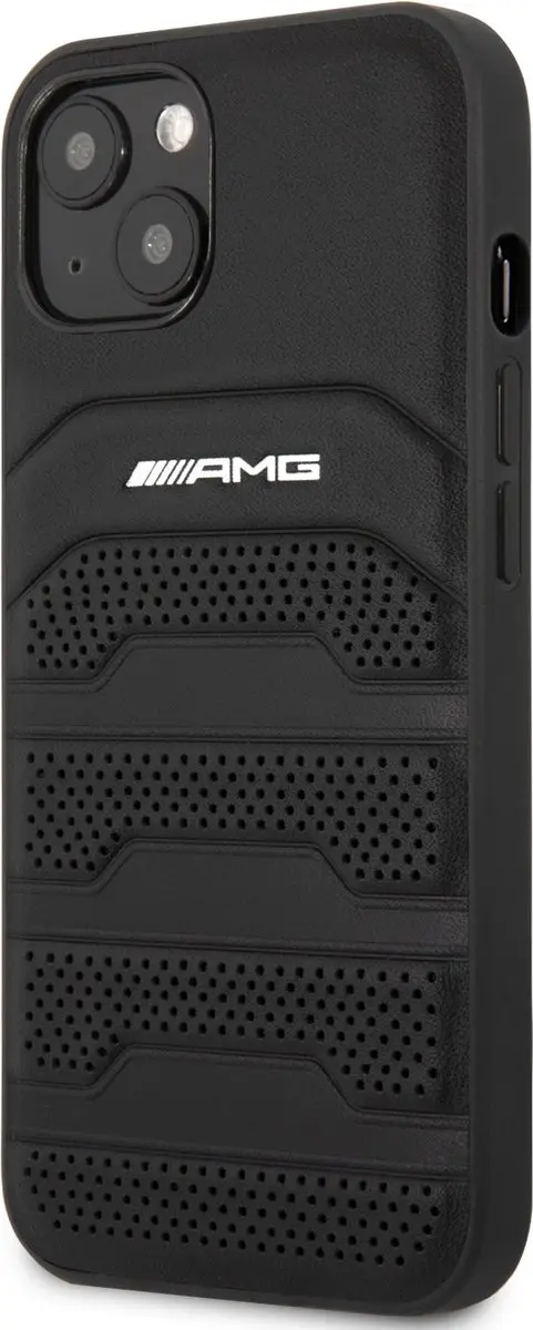 Mercedes-Benz iPhone 13 Mini Backcase Hoesje - Zwart Leer - afbeelding 4 van 6