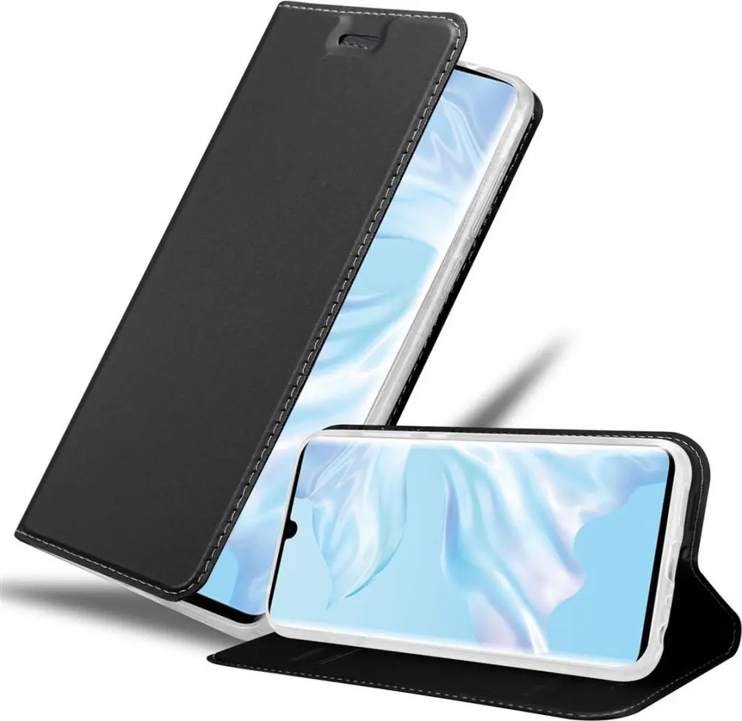 Cadorabo Hoesje geschikt voor Huawei P30 PRO in CLASSY ZWART