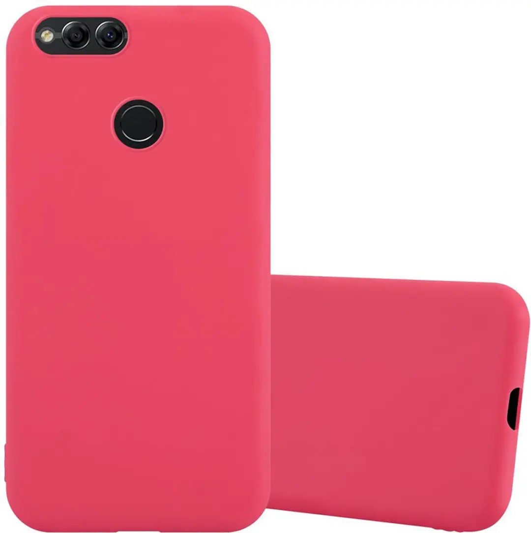 Cadorabo Hoesje geschikt voor Honor 7X in CANDY ROOD