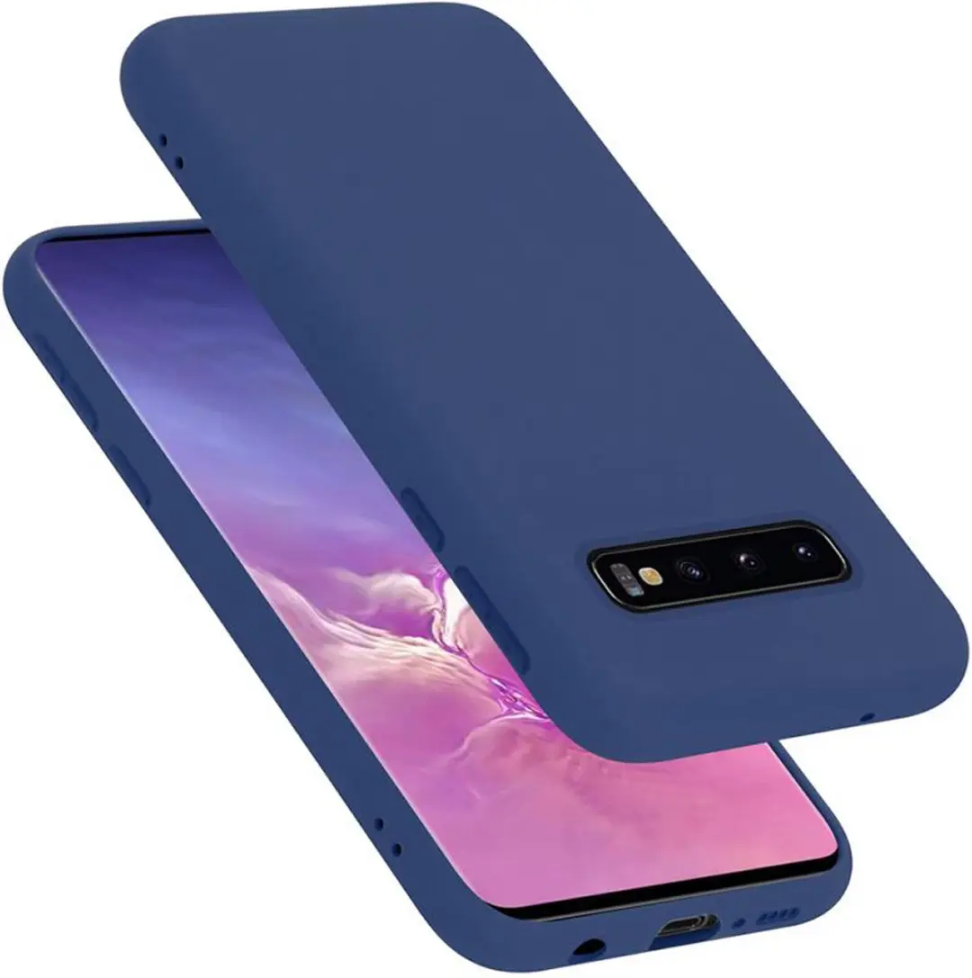 Cadorabo Hoesje geschikt voor Samsung Galaxy S10 4G in LIQUID BLAUW